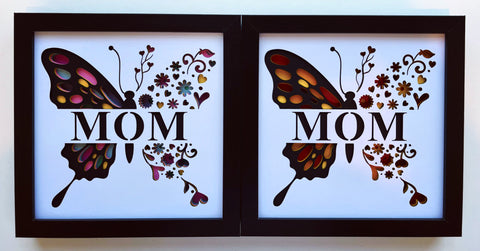 Butterfly Mom Customizable 3D Shadowbox