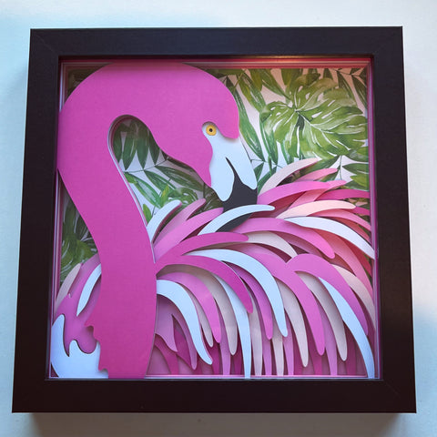 Flamingo 3D Shadowbox