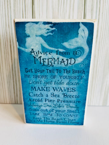 Mermaid Wood Sign