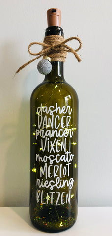 Reindeer Wine Bottle