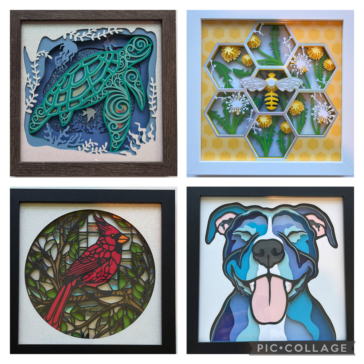 Handmade Shadowboxes 3-D Paper Art Shadowboxes – Page 8 – Bottles by the Beach