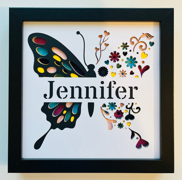 Butterfly Customizable 3D Shadowbox