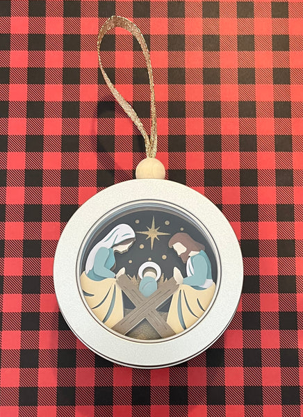 Nativity 3D Ornaments with Lights