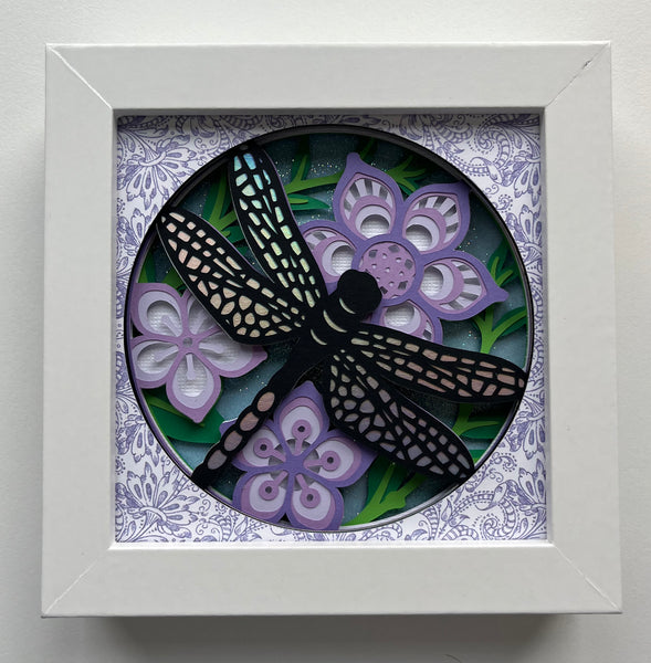Mini Dragonfly 3D Shadowbox