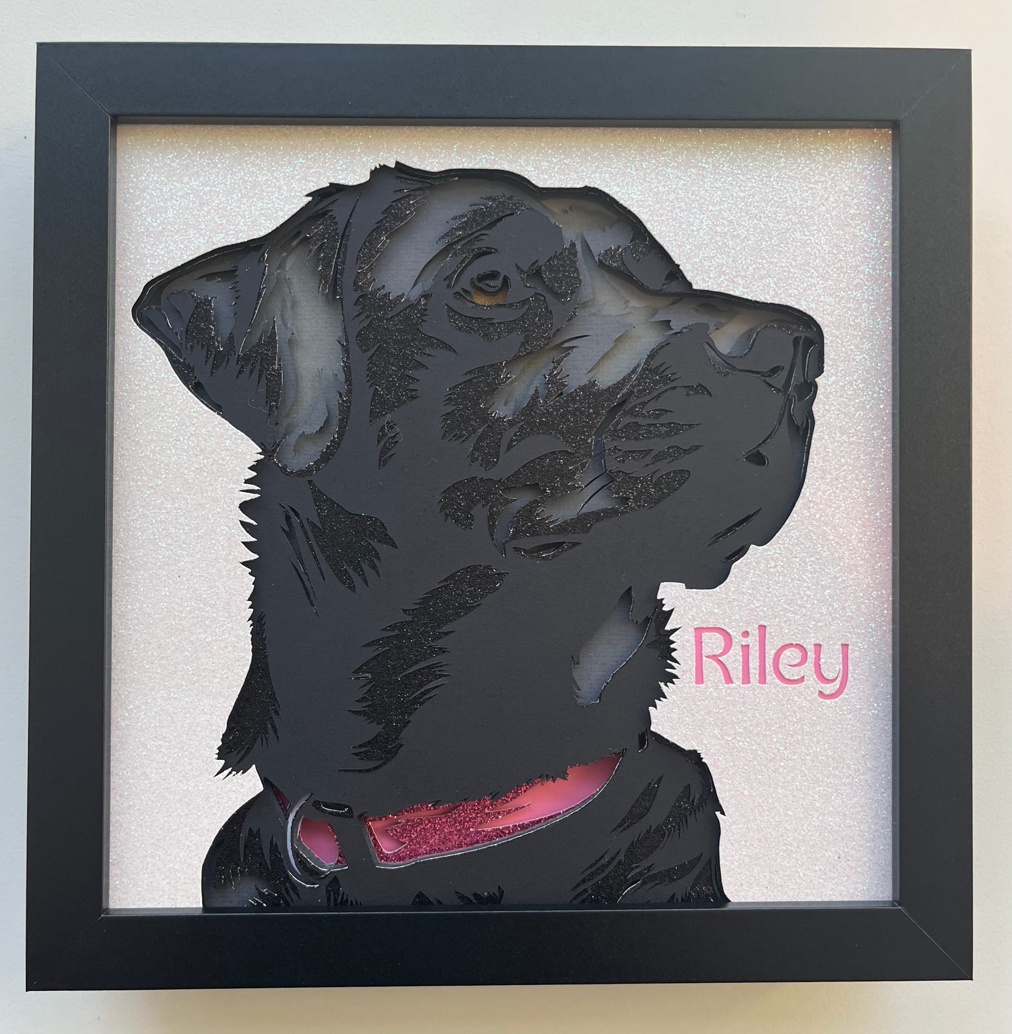Black Lab 3D Shadowbox