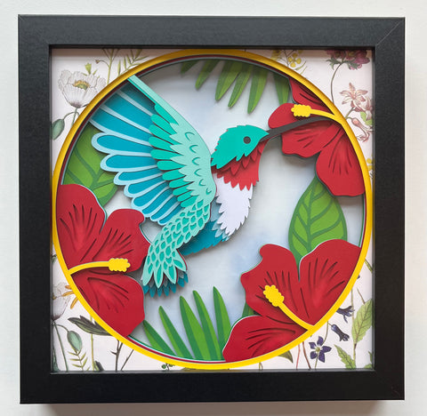 Hummingbird 3D Shadowbox