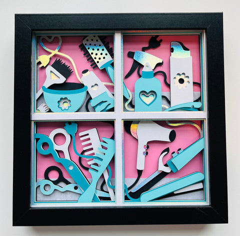 Hair Stylist 3D Shadowbox