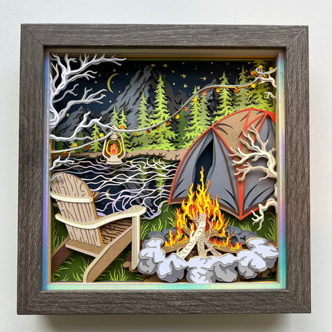 Campfire 3D Shadowbox