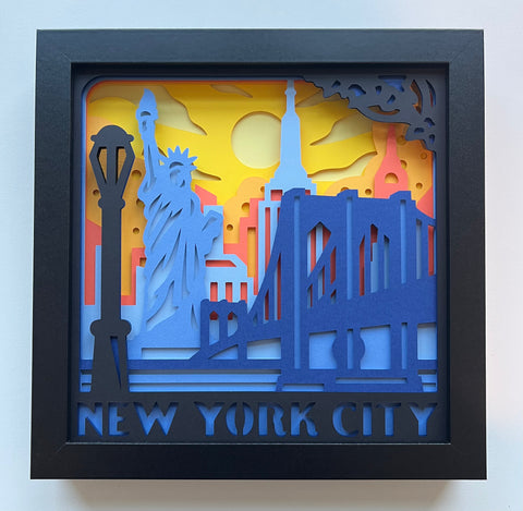 New York City 3D Shadowbox