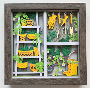 Garden Window 3D Shadowbox
