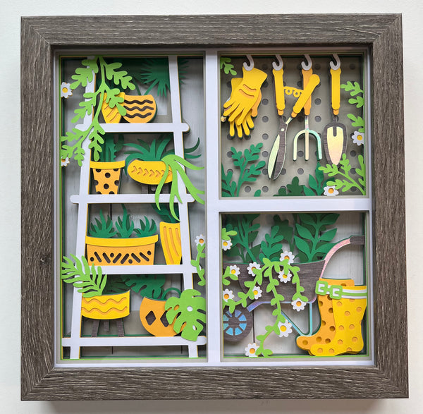 Garden Window 3D Shadowbox
