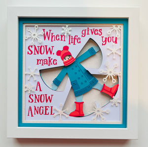 Snow Angel 3D Shadowbox
