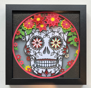 Sugar Skull 3D Shadowbox