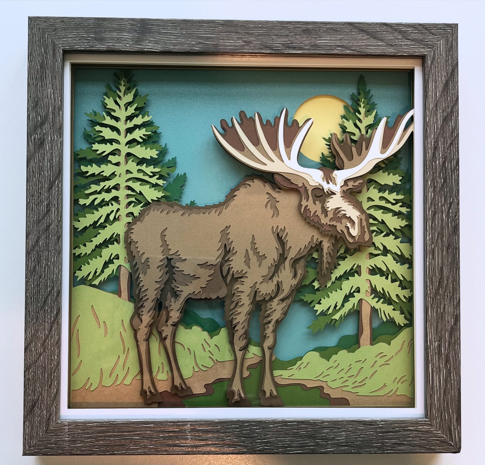 Moose 3D Shadowbox