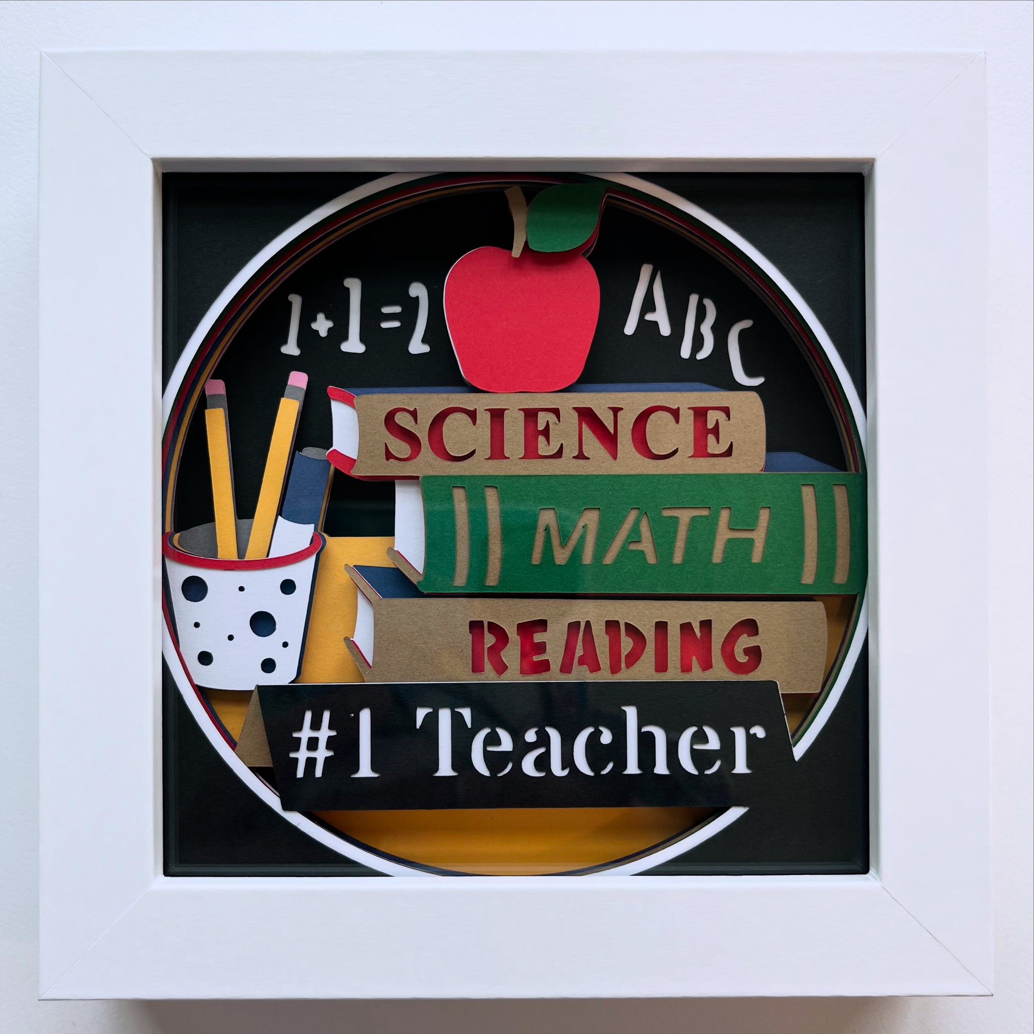 Teacher 3D Shadowbox - customizable