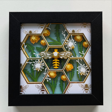 Mini Bee 3D Shadowbox