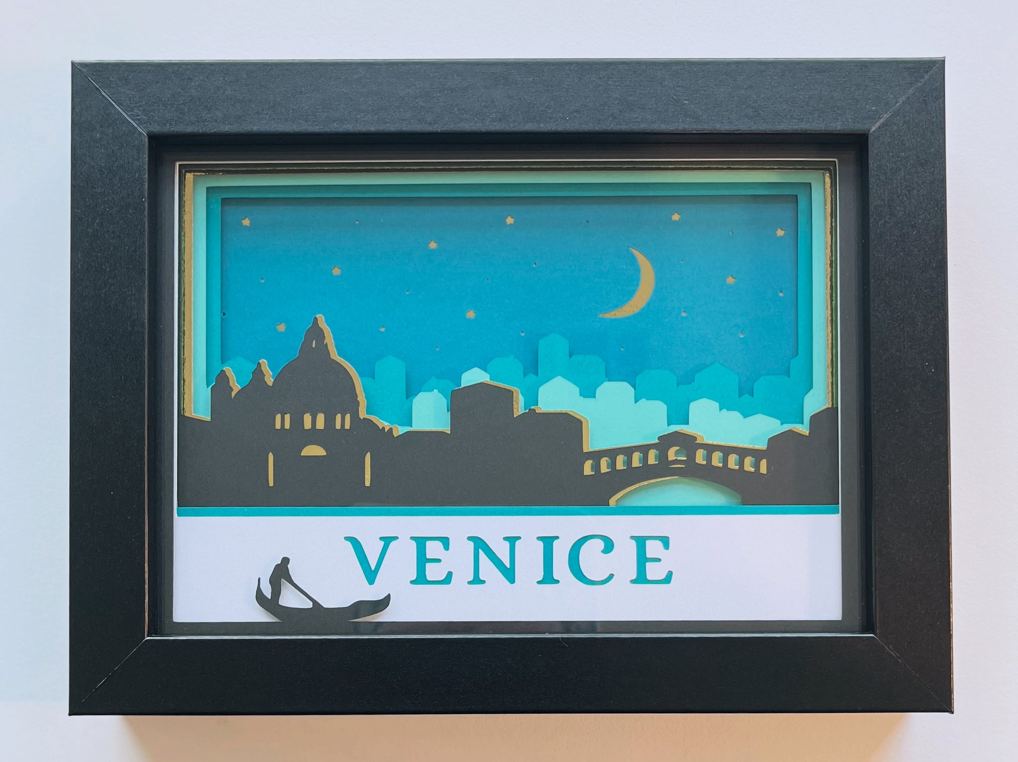 Venice Italy 3D Shadowbox