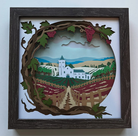 Winery 3D Shadowbox