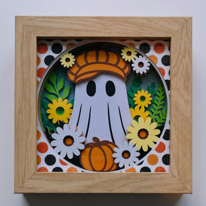 Mini Cute Ghost 3D Shadowbox