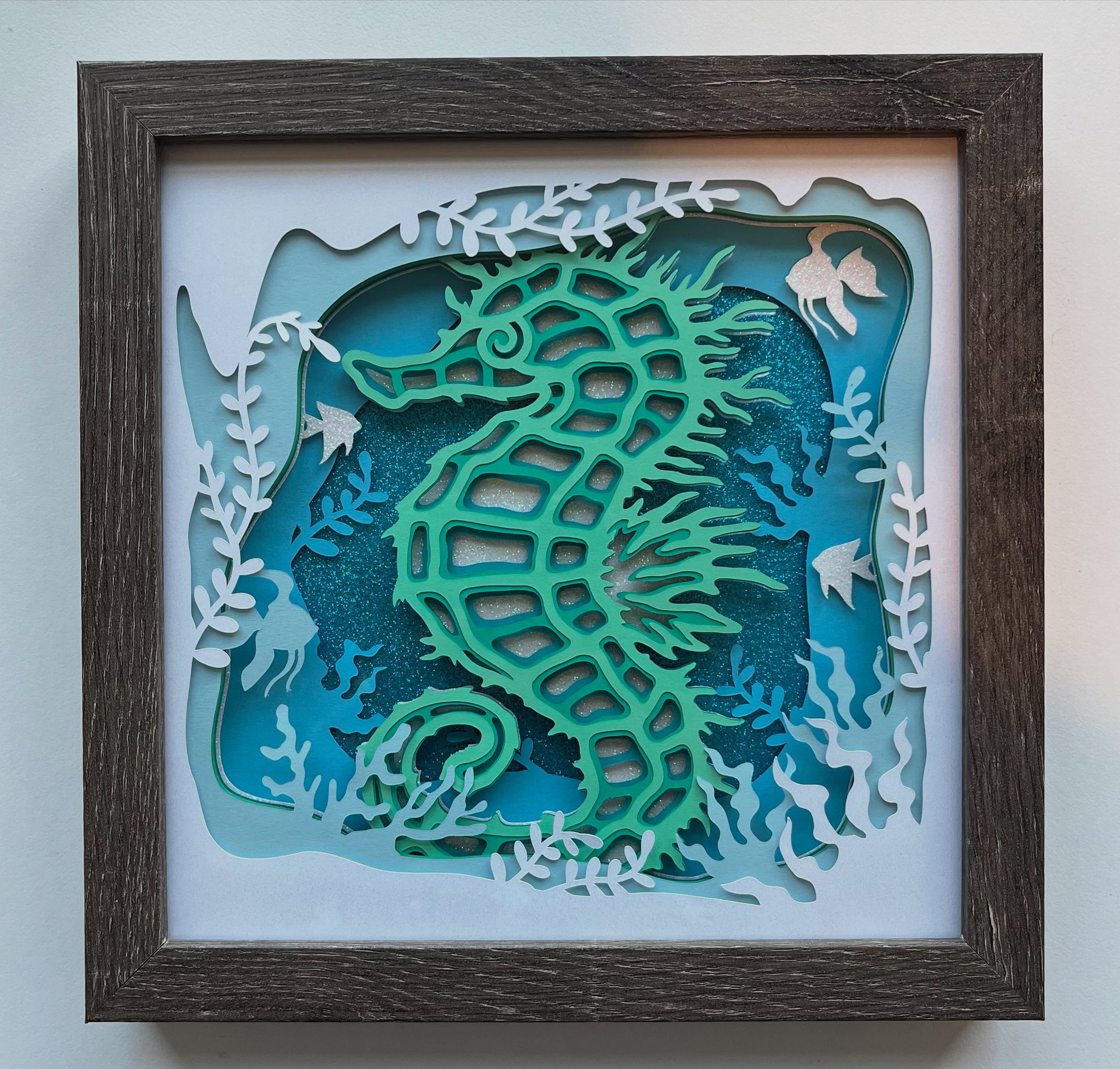 Seahorse 3D Shadowbox