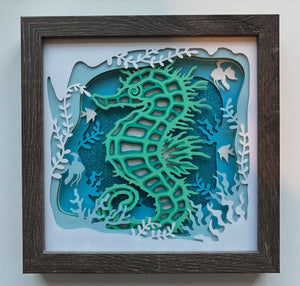 Seahorse 3D Shadowbox