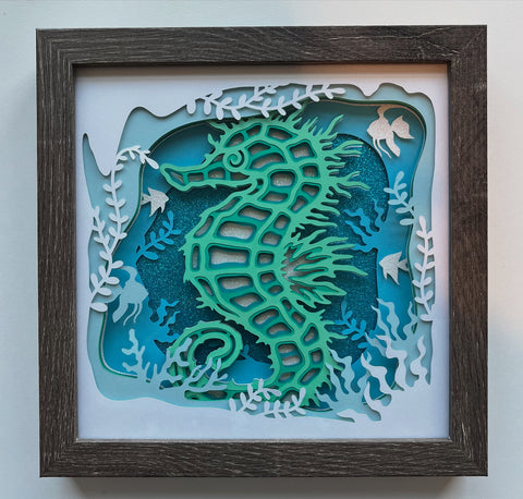 Seahorse 3D Shadowbox