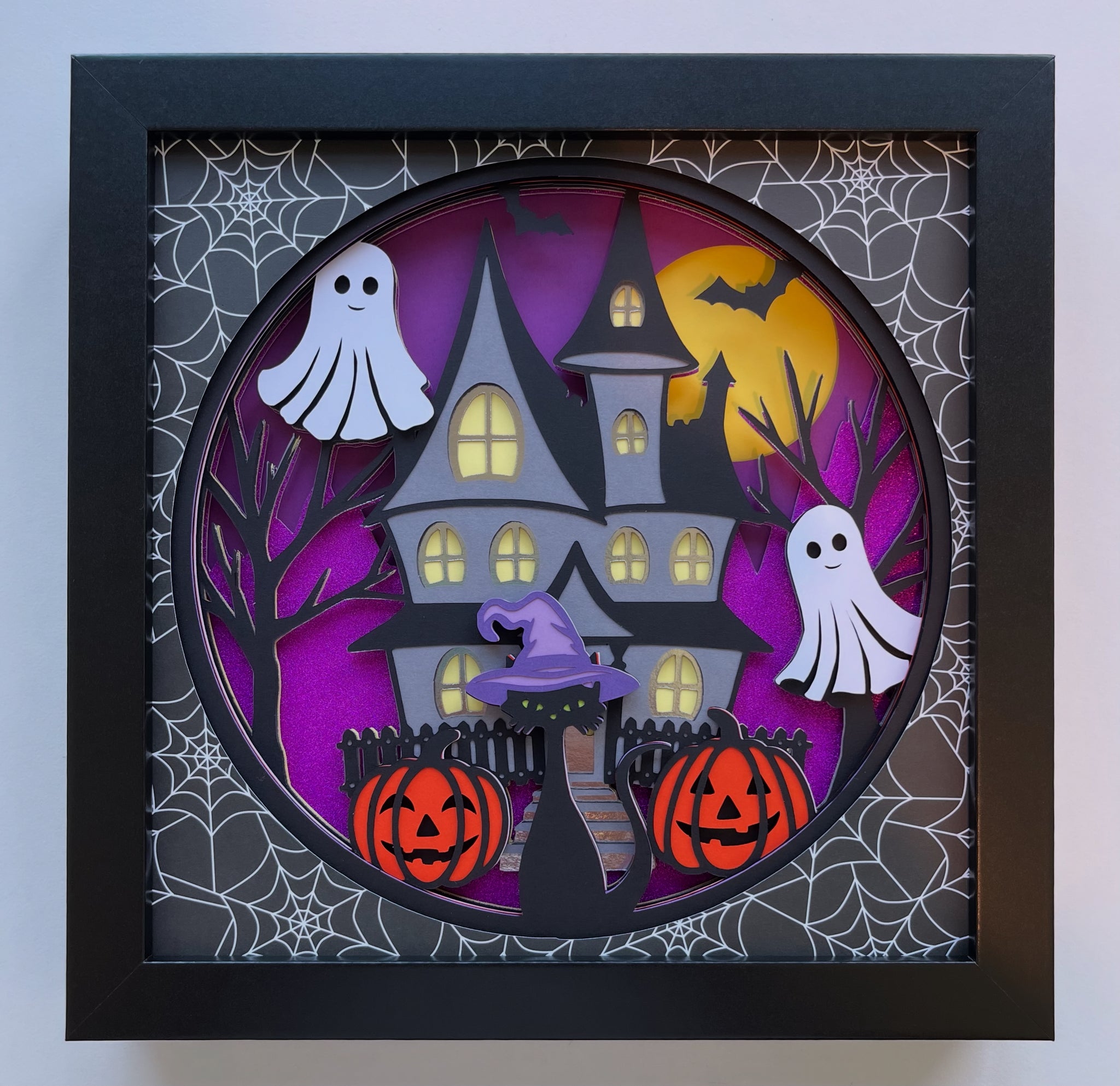Halloween Haunted House 3D Shadowbox