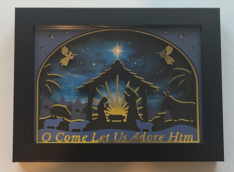5x7 Nativity 3D Shadowbox