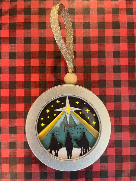 Nativity 3D Ornaments with Lights