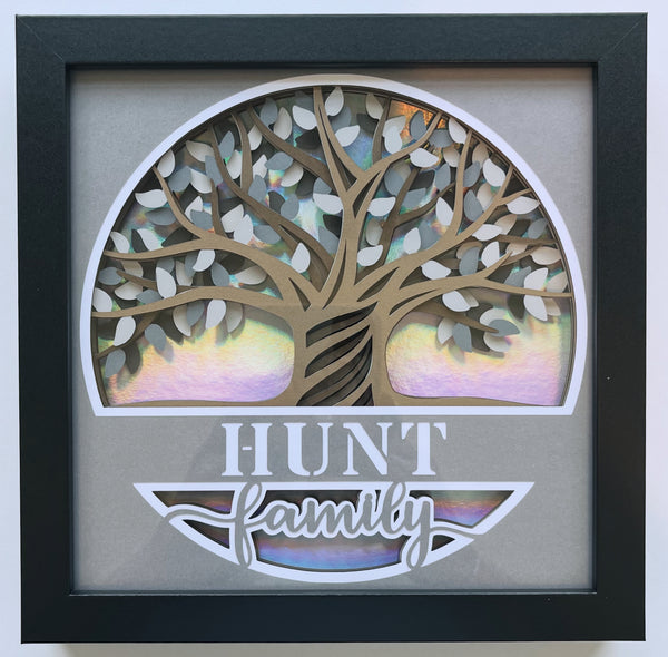 Family Tree Customizable 3D Shadowbox
