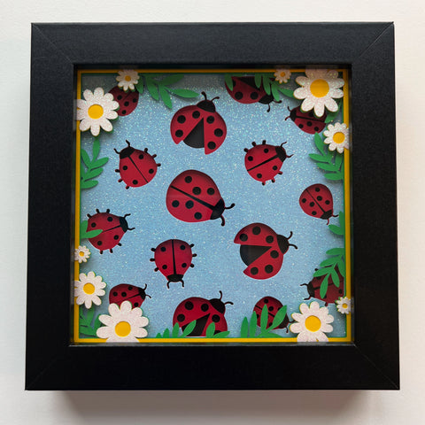 Mini Ladybug 3D Shadowbox