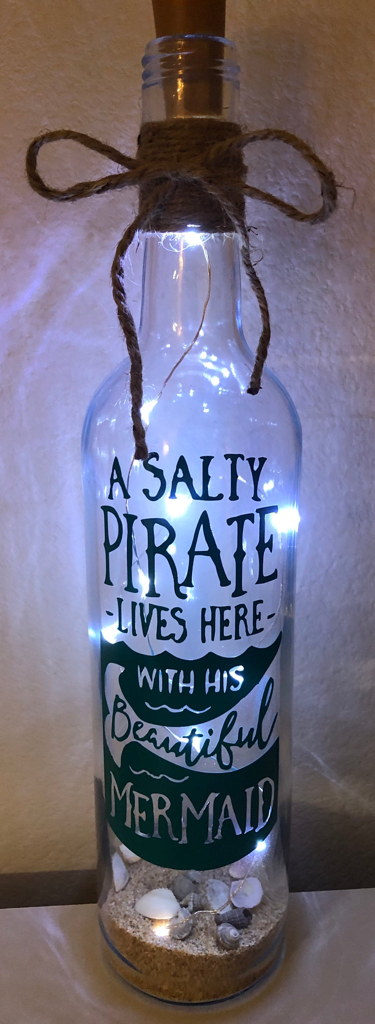 Salty Pirate Mermaid Bottle