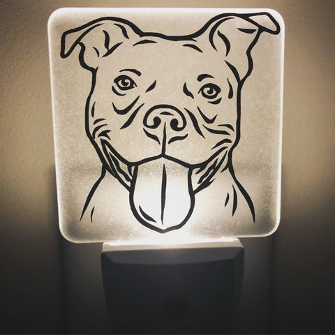 Pitbull Dog Face Nightlight #1